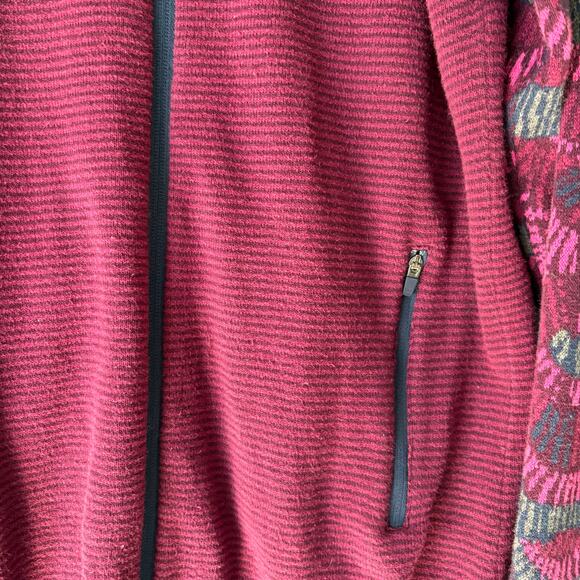 TITLE NINE Women's Medium Cranberry Zip Knit Cotton Blend Soft Gorpcore Outdoors - Picture 12 of 15